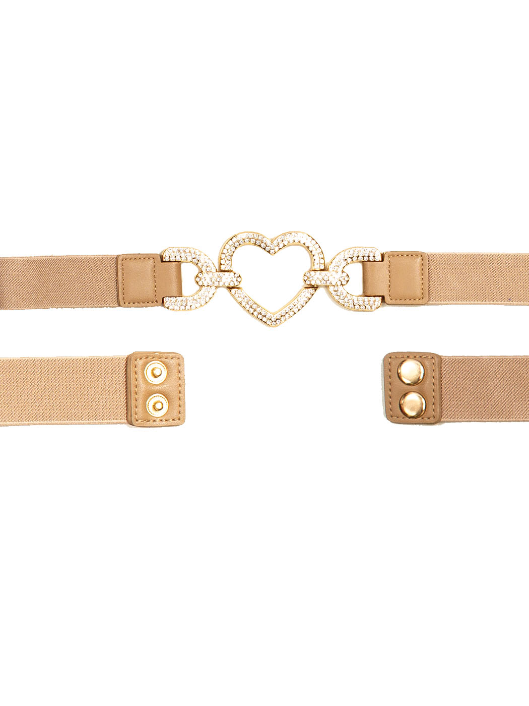 CINTURA ELASTICA CON FIBBIA CUORE